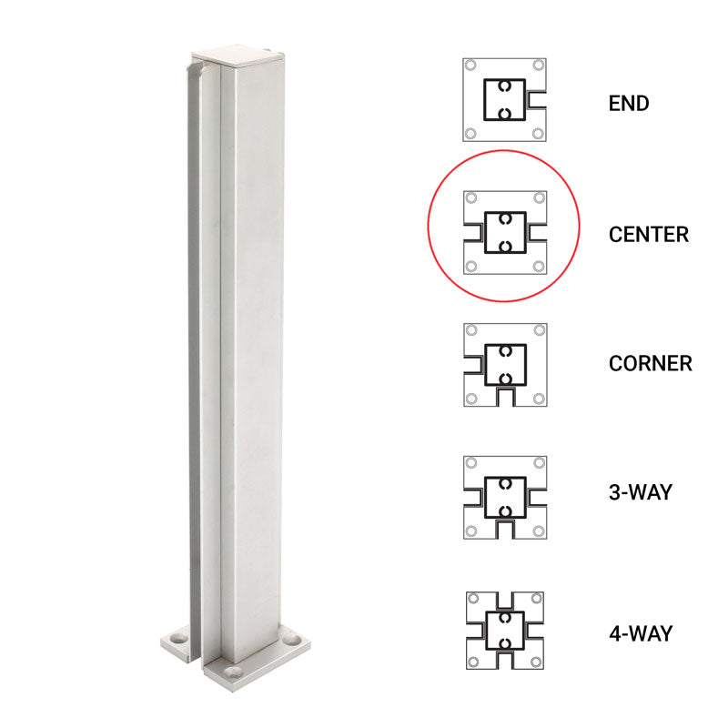 FHC 12" Center Standard Partition Post