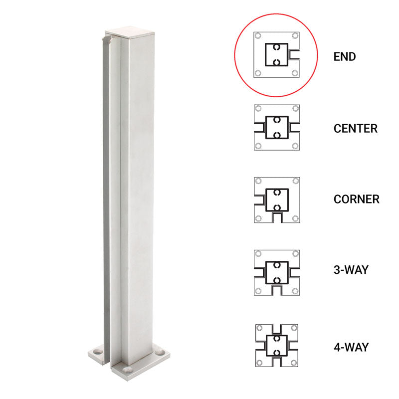 FHC 12" End Standard Partition Post