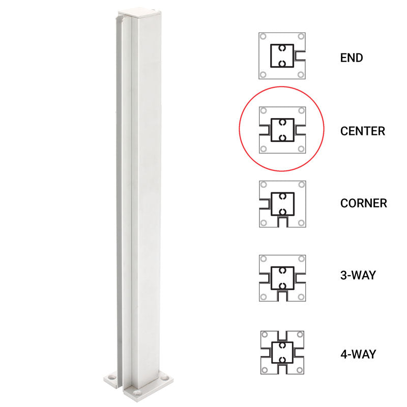 FHC 18" Center Standard Partition Post