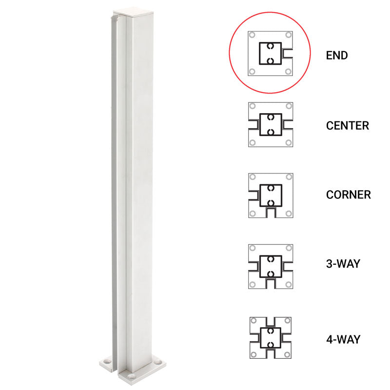 FHC 18" End Standard Partition Post