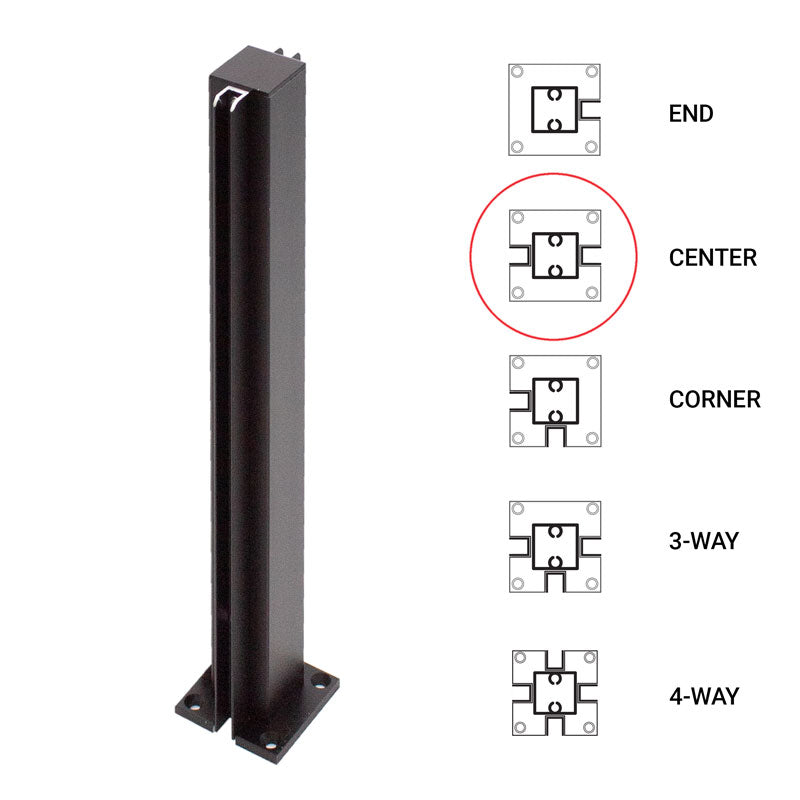 FHC 12" Center Standard Partition Post