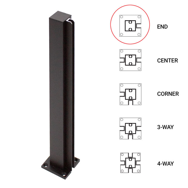 FHC 12" End Standard Partition Post