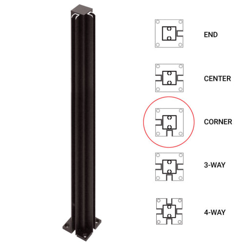 FHC 18" Corner Standard Partition Post