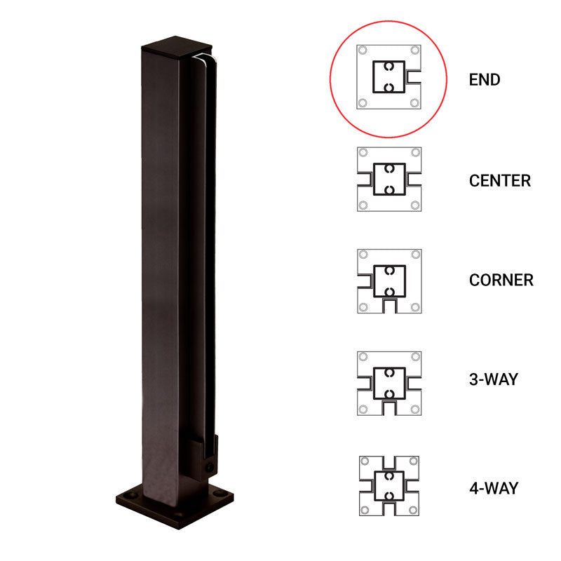 FHC 12" End 1" Air Space Partition Post