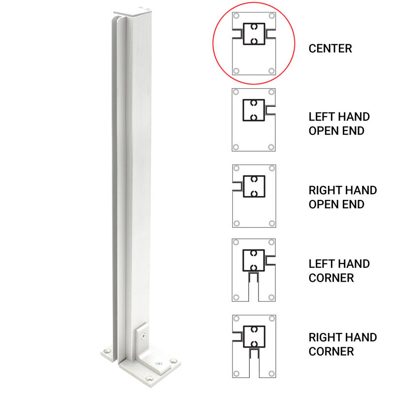 FHC 24" Center Heavy Duty Partition Post