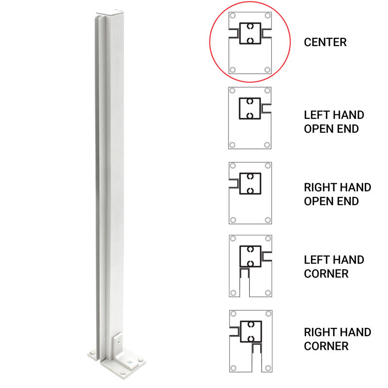 FHC 36" Center Heavy Duty Partition Post