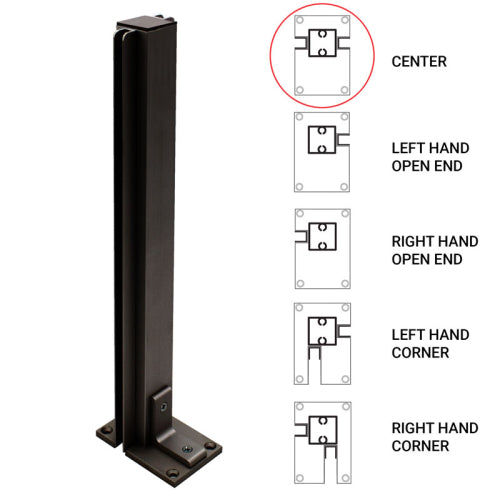FHC 18" Center Heavy Duty Partition Post
