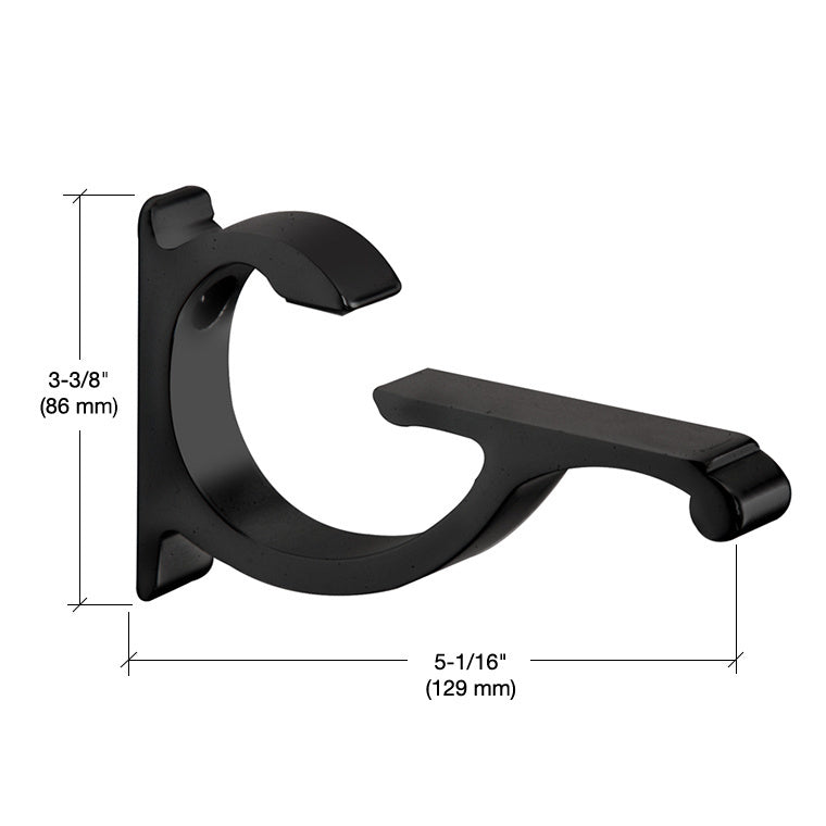 CRL Designer Aluminum Shelf Bracket for 3/8" to 1/2" Glass