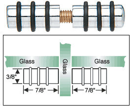 CRL Double Glass Shelf Support