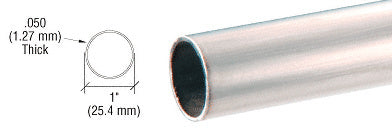 CRL Stainless 1" Diameter Round .050" Tubing - 236"