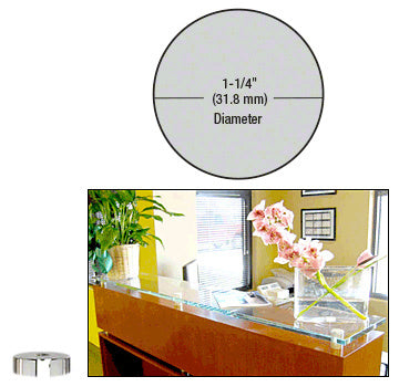 CRL 1-1/4" Diameter by 1/4" Standoff Base
