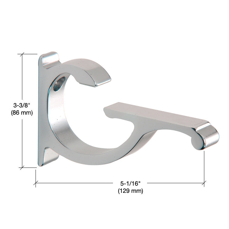 CRL Designer Aluminum Shelf Bracket for 5/8" to 3/4" Glass