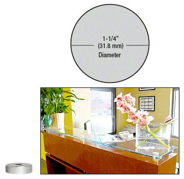 CRL 1-1/4" Diameter by 1/4" Standoff Base