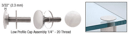 CRL Low Profile Cap Assembly for 3/4" Standoff Bases