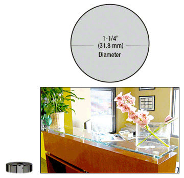 CRL 1-1/4" Diameter by 1/4" Standoff Base