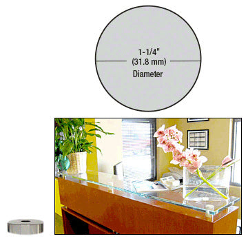 CRL 1-1/4" Diameter by 1/4" Standoff Base