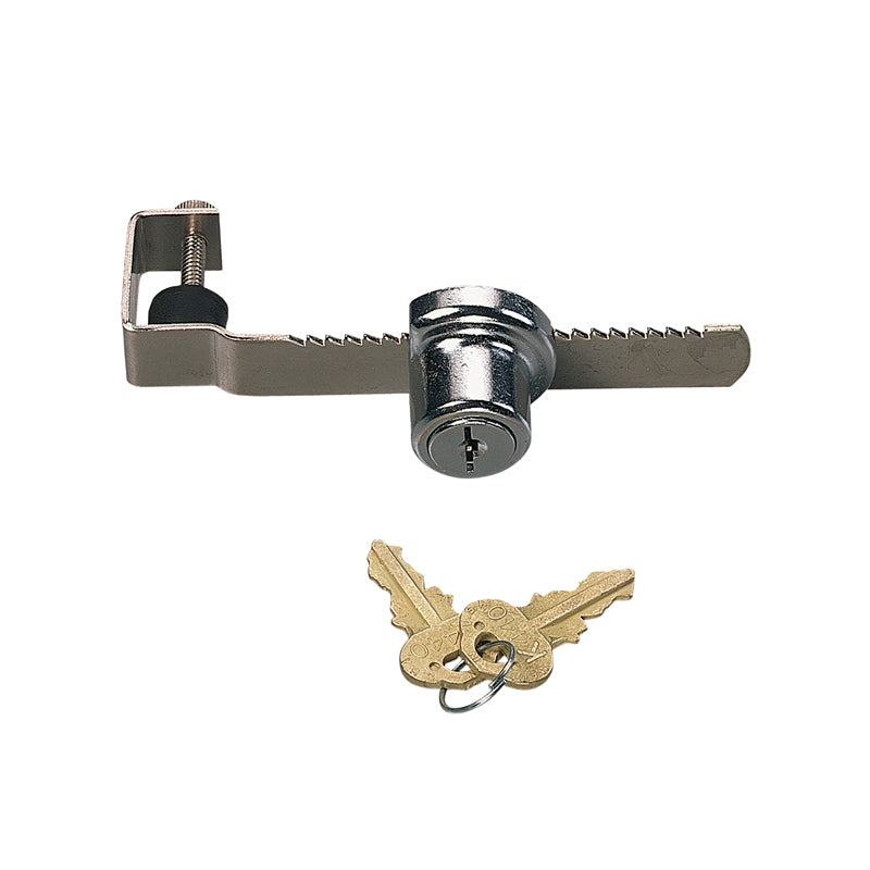 FHC Showcase Keyed Ratchet Lock Adjustabe For Up To 3/4" Glass