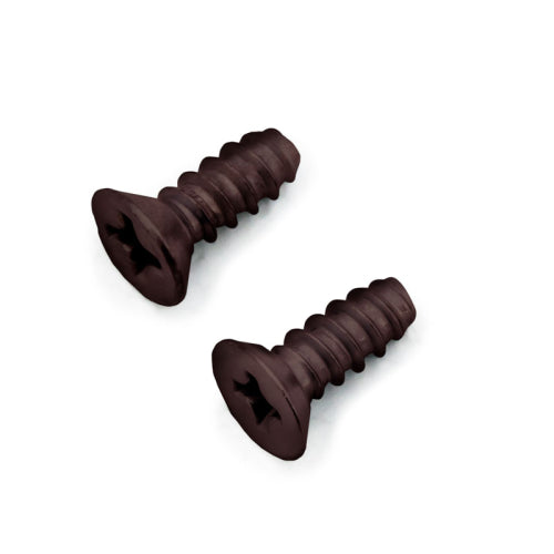 FHC 6" X 3/8" Flat Phillips Undercut Screws For Showcases - Dark Bronze Anodized10 Per Pack