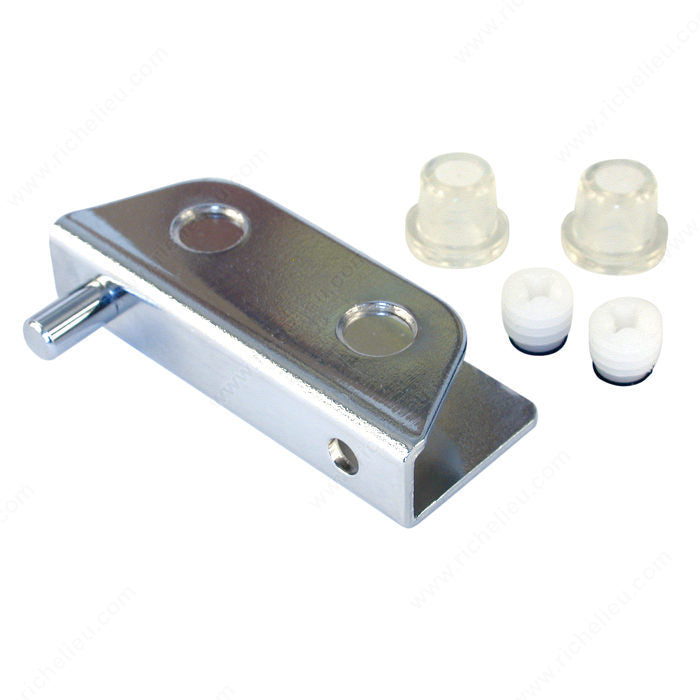 Swivel Hinge for Glass Door Inset in a Cabinet/Furniture Item with Glass Doors