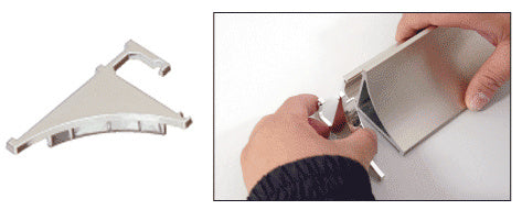 CRL End Cap for 3/8" or 1/4" Aluminum Shelving Extrusion Additional Image - 4