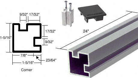 CRL Counter Post - 12", 18", 24" Hight Additional Image - 24