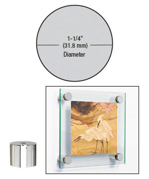 CRL 1-1/4" Diameter by 1" Standoff Base