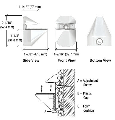 CRL Adjustable Shelf Clamp