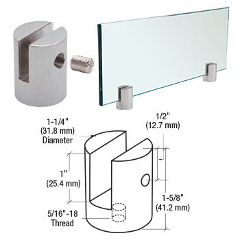 CRL Slot Mount Standoff for 3/8" Panels