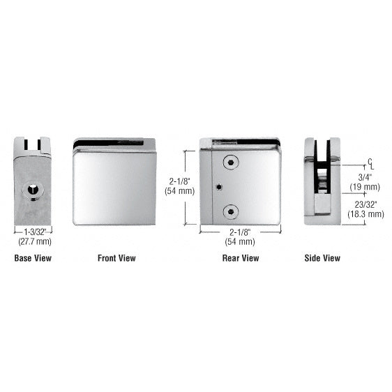 CRL Z-Series Square Type Flat Base Clamps Additional Image - 10