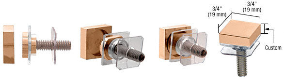 CRL Custom 3/4" Square Standoff Cap