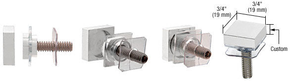 CRL Custom 3/4" Square Standoff Cap