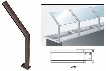 CRL D999 Series 23" Sneeze Guard Post Additional Image - 1
