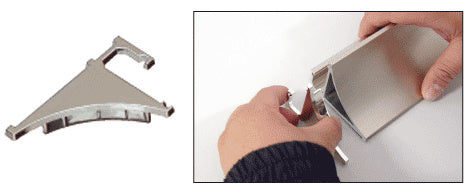 CRL End Cap for 3/8" or 1/4" Aluminum Shelving Extrusion Additional Image - 6