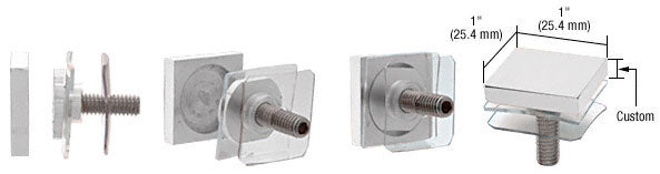 CRL Custom 1" Square Standoff Cap