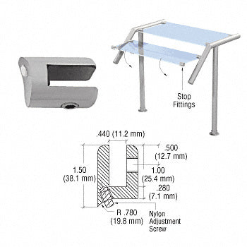 CRL Glass Stop Fitting