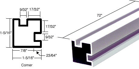 CRL Extrusion - 72" or 146" Additional Image - 8