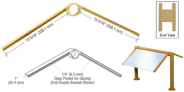 CRL 2" Double Faced Sneeze Guard Bracket *DISCONTINUED*