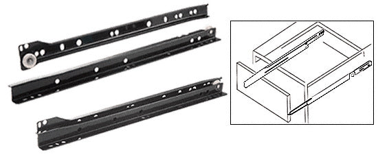 CRL Black 14" Drawer Slides