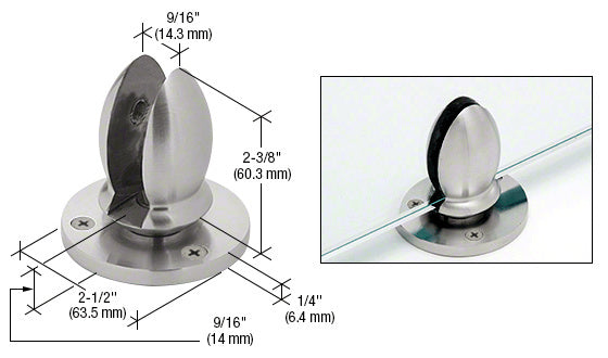 CRL 316 1/2" Vertical Panel Clamp