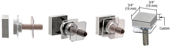 CRL Custom 3/4" Square Standoff Cap