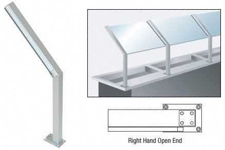 CRL D999 Series 23" Sneeze Guard Post Additional Image - 2