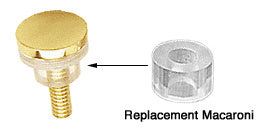 CRL Clear 1/2" Outside Diameter Replacement Macaroni for 3/4" Standoffs