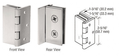 CRL Double Wall-to-Glass Hinges
