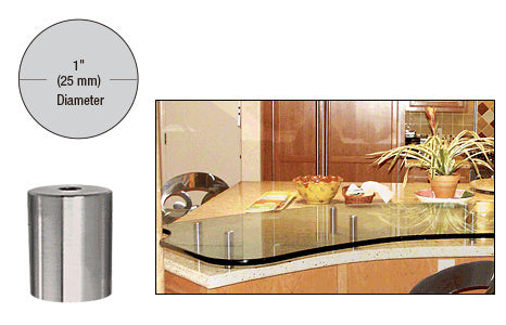 CRL 316 1" Diameter by 1-1/2" Standoff Base