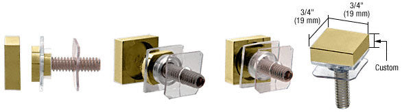 CRL Custom 3/4" Square Standoff Cap