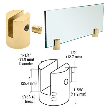 CRL Slot Mount Standoff for 1/4" Panels