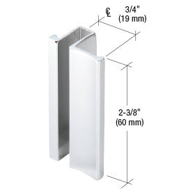 CRL Slip-On Handle for 3/16" or 1/4" Frameless Sliding Door