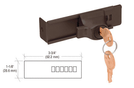 CRL Stick-On Showcase Lock - Randomly Keyed *DISCONTINUED*