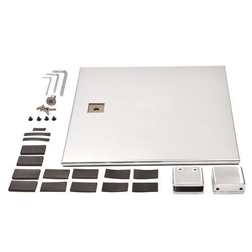 CRL Stainless Free Standing Post Base - End Left base