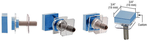 CRL Custom 3/4" Square Standoff Cap